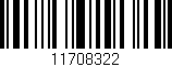 Código de barras (EAN, GTIN, SKU, ISBN): '11708322'