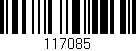 Código de barras (EAN, GTIN, SKU, ISBN): '117085'