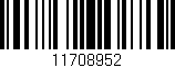 Código de barras (EAN, GTIN, SKU, ISBN): '11708952'
