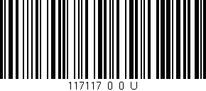 Código de barras (EAN, GTIN, SKU, ISBN): '117117_0_0_U'