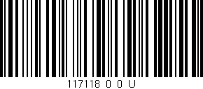 Código de barras (EAN, GTIN, SKU, ISBN): '117118_0_0_U'