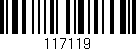 Código de barras (EAN, GTIN, SKU, ISBN): '117119'