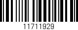 Código de barras (EAN, GTIN, SKU, ISBN): '11711929'