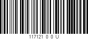 Código de barras (EAN, GTIN, SKU, ISBN): '117121_0_0_U'