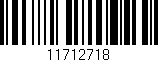 Código de barras (EAN, GTIN, SKU, ISBN): '11712718'