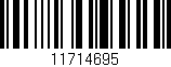 Código de barras (EAN, GTIN, SKU, ISBN): '11714695'