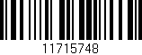 Código de barras (EAN, GTIN, SKU, ISBN): '11715748'