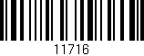 Código de barras (EAN, GTIN, SKU, ISBN): '11716'