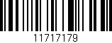 Código de barras (EAN, GTIN, SKU, ISBN): '11717179'