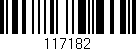Código de barras (EAN, GTIN, SKU, ISBN): '117182'