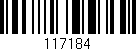 Código de barras (EAN, GTIN, SKU, ISBN): '117184'
