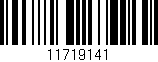 Código de barras (EAN, GTIN, SKU, ISBN): '11719141'