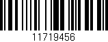 Código de barras (EAN, GTIN, SKU, ISBN): '11719456'