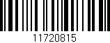 Código de barras (EAN, GTIN, SKU, ISBN): '11720815'