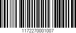 Código de barras (EAN, GTIN, SKU, ISBN): '1172270001007'