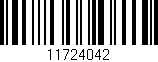 Código de barras (EAN, GTIN, SKU, ISBN): '11724042'
