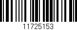 Código de barras (EAN, GTIN, SKU, ISBN): '11725153'