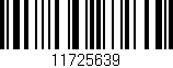Código de barras (EAN, GTIN, SKU, ISBN): '11725639'