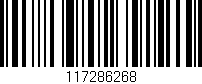 Código de barras (EAN, GTIN, SKU, ISBN): '117286268'