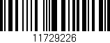 Código de barras (EAN, GTIN, SKU, ISBN): '11729226'