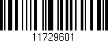 Código de barras (EAN, GTIN, SKU, ISBN): '11729601'