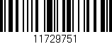 Código de barras (EAN, GTIN, SKU, ISBN): '11729751'