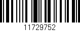 Código de barras (EAN, GTIN, SKU, ISBN): '11729752'