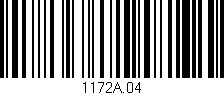 Código de barras (EAN, GTIN, SKU, ISBN): '1172A.04'