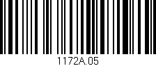 Código de barras (EAN, GTIN, SKU, ISBN): '1172A.05'
