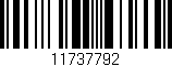 Código de barras (EAN, GTIN, SKU, ISBN): '11737792'