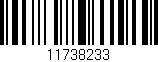 Código de barras (EAN, GTIN, SKU, ISBN): '11738233'