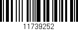 Código de barras (EAN, GTIN, SKU, ISBN): '11739252'