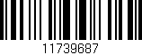 Código de barras (EAN, GTIN, SKU, ISBN): '11739687'