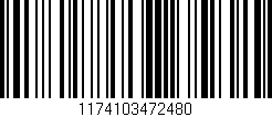 Código de barras (EAN, GTIN, SKU, ISBN): '1174103472480'