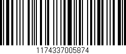 Código de barras (EAN, GTIN, SKU, ISBN): '1174337005874'