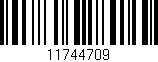 Código de barras (EAN, GTIN, SKU, ISBN): '11744709'
