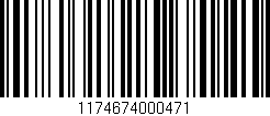 Código de barras (EAN, GTIN, SKU, ISBN): '1174674000471'