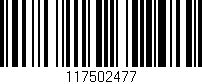Código de barras (EAN, GTIN, SKU, ISBN): '117502477'