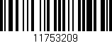 Código de barras (EAN, GTIN, SKU, ISBN): '11753209'