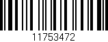 Código de barras (EAN, GTIN, SKU, ISBN): '11753472'