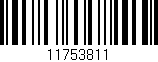 Código de barras (EAN, GTIN, SKU, ISBN): '11753811'
