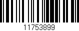 Código de barras (EAN, GTIN, SKU, ISBN): '11753899'