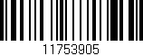 Código de barras (EAN, GTIN, SKU, ISBN): '11753905'