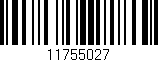 Código de barras (EAN, GTIN, SKU, ISBN): '11755027'