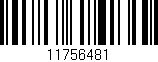 Código de barras (EAN, GTIN, SKU, ISBN): '11756481'