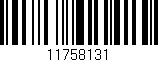 Código de barras (EAN, GTIN, SKU, ISBN): '11758131'