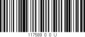 Código de barras (EAN, GTIN, SKU, ISBN): '117589_0_0_U'