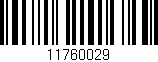 Código de barras (EAN, GTIN, SKU, ISBN): '11760029'