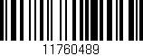 Código de barras (EAN, GTIN, SKU, ISBN): '11760489'