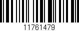 Código de barras (EAN, GTIN, SKU, ISBN): '11761479'